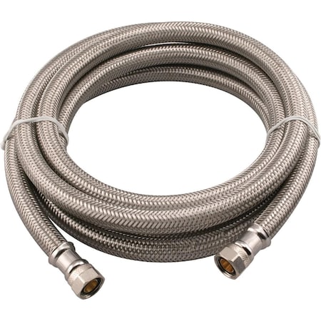 B & K 3/8 in. Compression x 3/8 in. Compression x 96 in. Braided Stainless Steel Faucet Connector  496-040